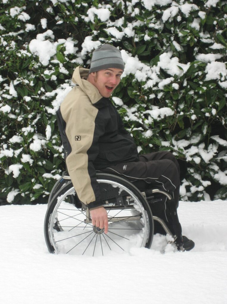 I hate the Snow in my wheelchair