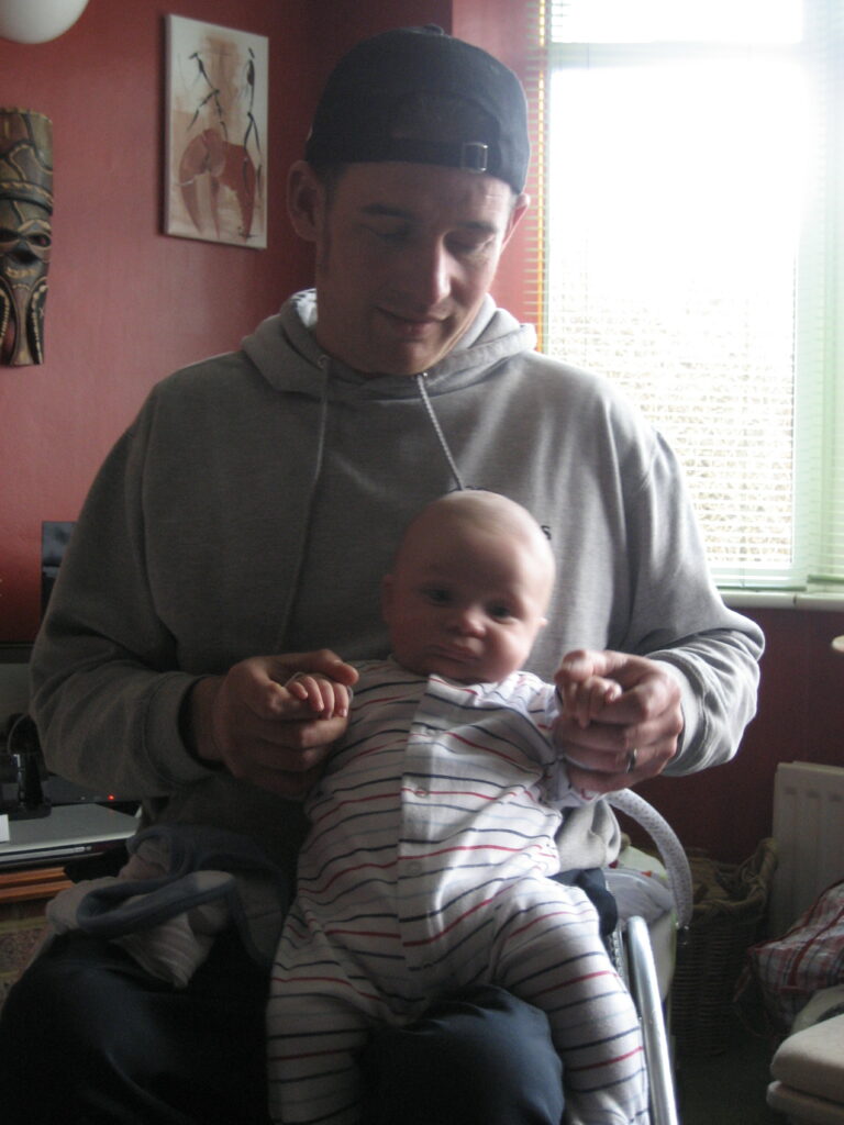 I am a dad and spinally injured