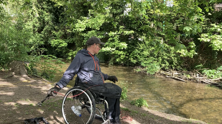 Can you magnet fish sitting in a wheelchair?
